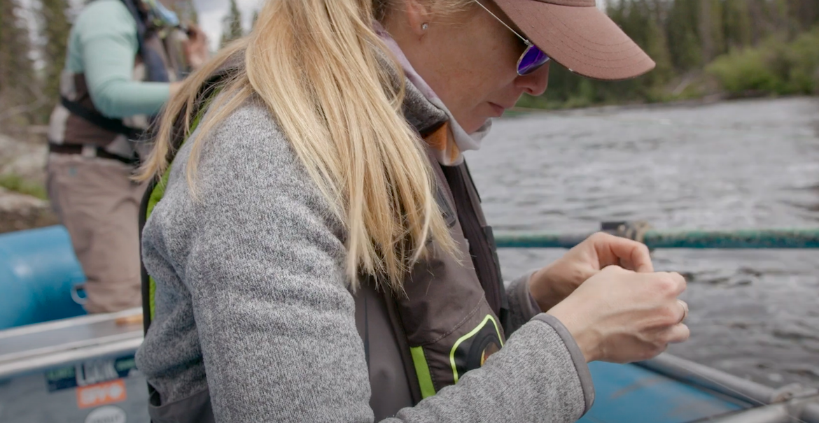 Gill Gillian Steele Fishing on Anchored Outdoors