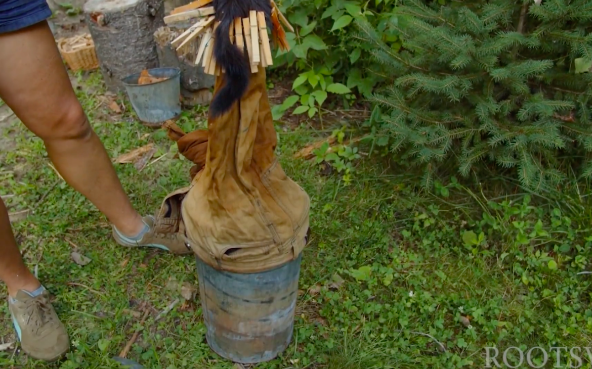 The Hows and Whys of Smoking Your Pelts and Hides Anchored Outdoors